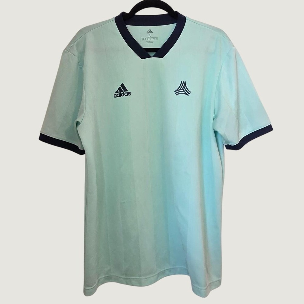 Adidas Tango Advanced Soccer Jersey Small Clear Mint Climalite - Picture 2 of 8